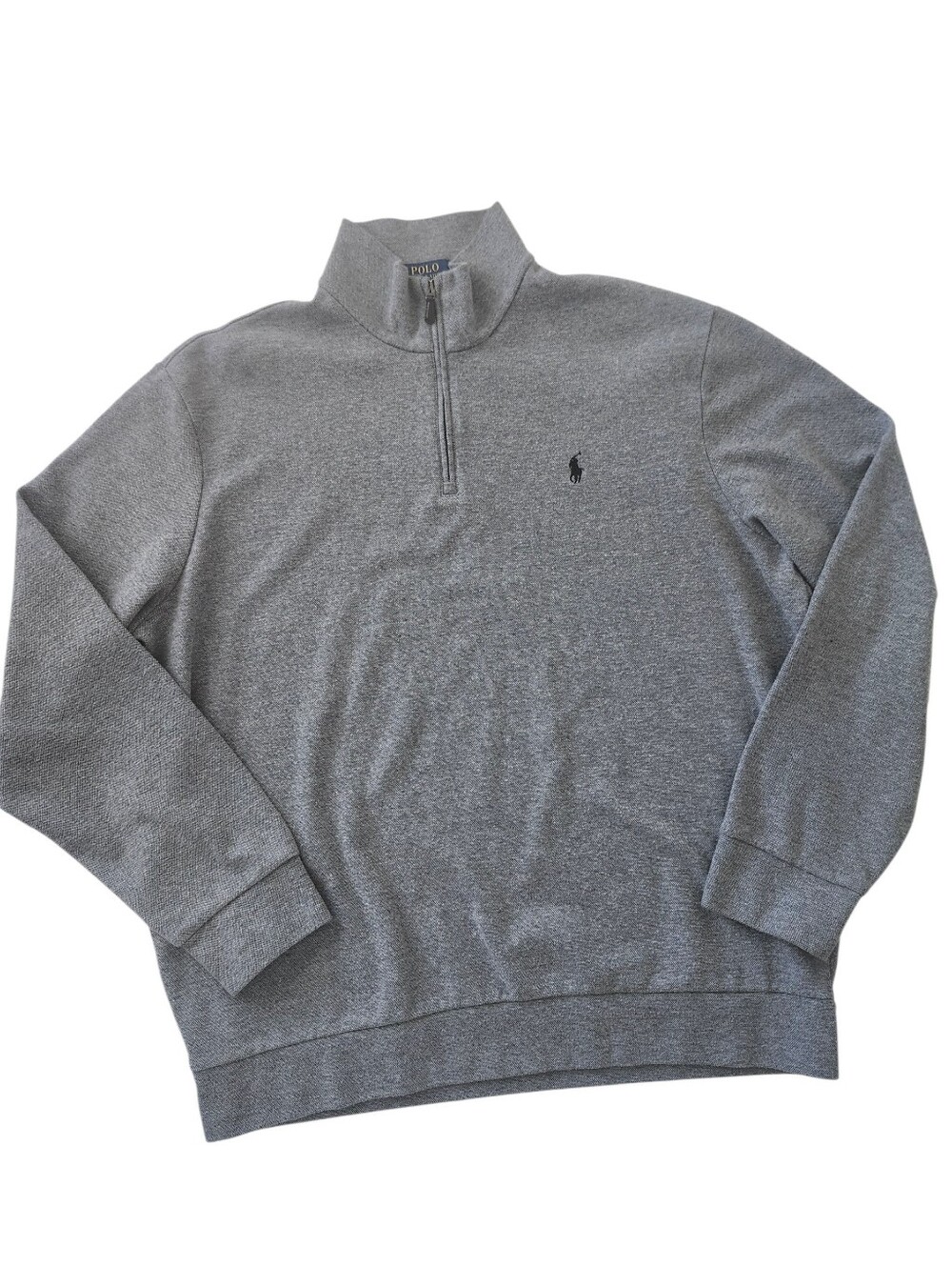 Polo Ralph Lauren Gray Quarter Zip Sweater Size XL
